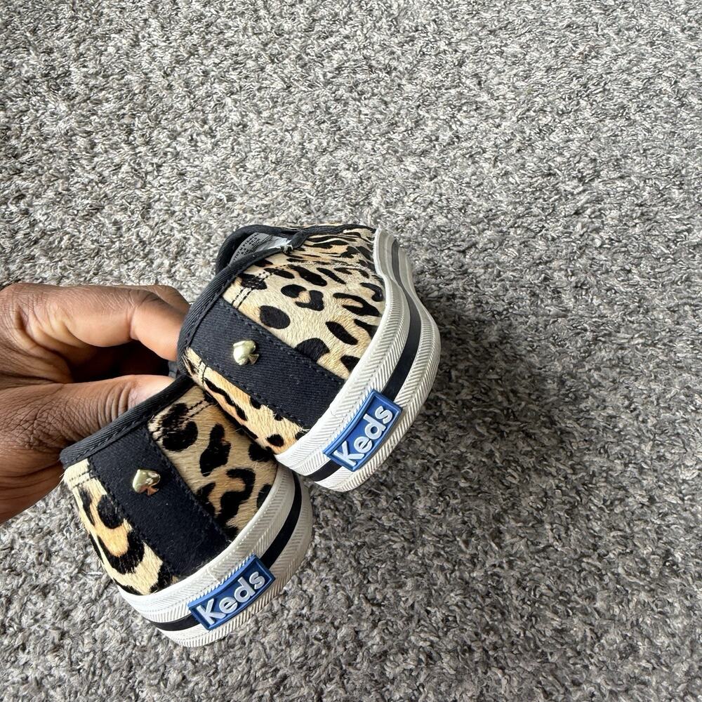 Keds For Kate Spade Womens calf Hair Leopard Print Fashion Sneakers Shoe 11 - Picture 6 of 7